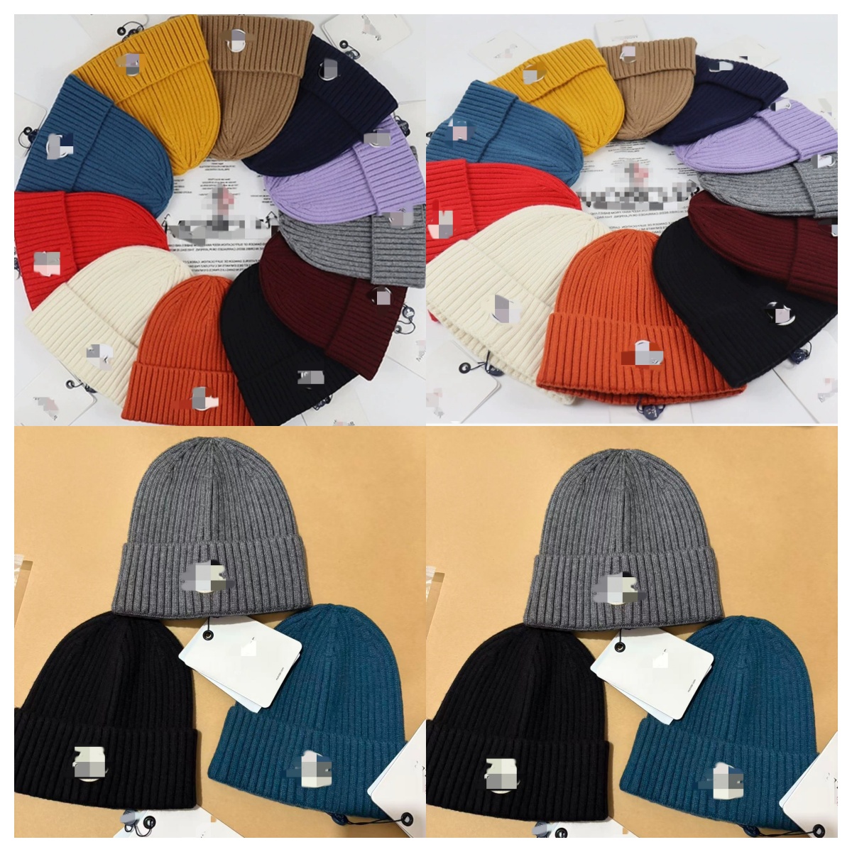 yarn Wool Hat Cold Hat Knitted Hat Women's Autumn and Winter Brand New Hats Cap girl man bonnet beanies designer brand M