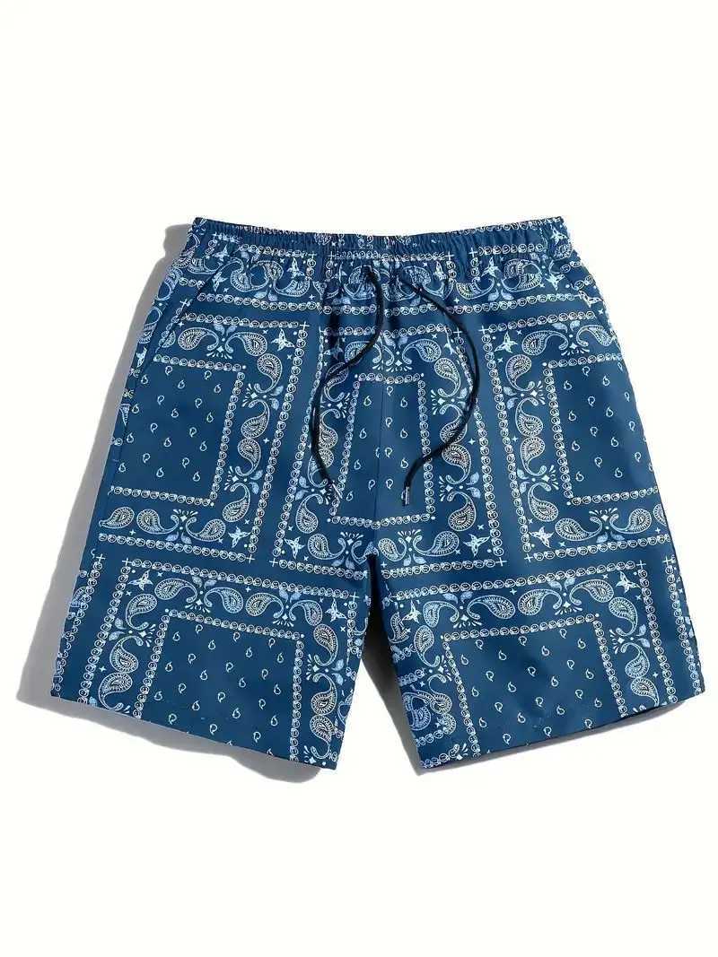 New 3D Printed Bandana Fashion Mens Shorts Plus Size S-7XL Street Clothing Commodity Shorts Mens Basketball Summer X250410