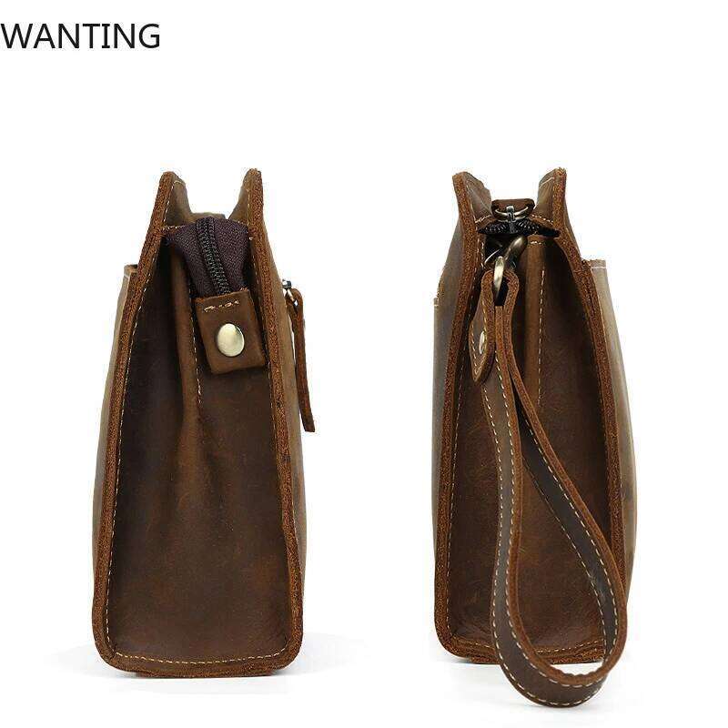 Designer Bags Designer Bags 100% Genuine Leather With Wrist Band Ipad Iphone Clutches For Male Men Hand Bag Real Cowskin Clutch Purse Gift Hot Selling