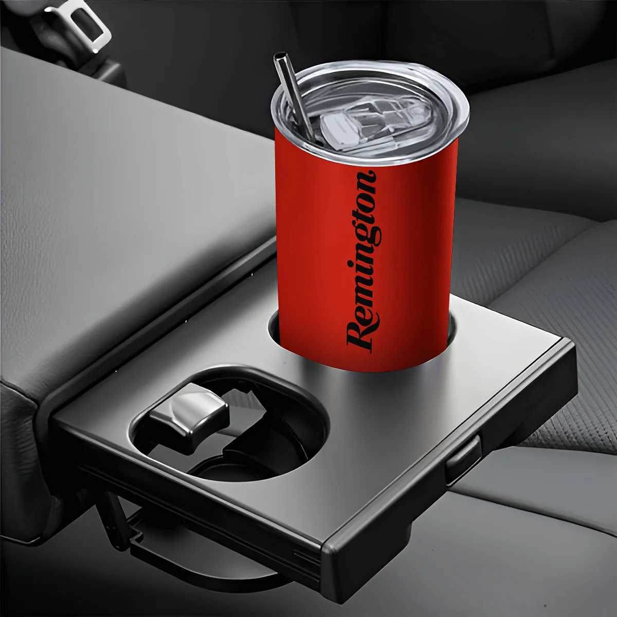 Fashionable cup Blet Design by ZOCIGIFTS - Stainless Steel Travel Cup with Straw Hand Wash BPA Reusable 20oz - Hunt Y251110