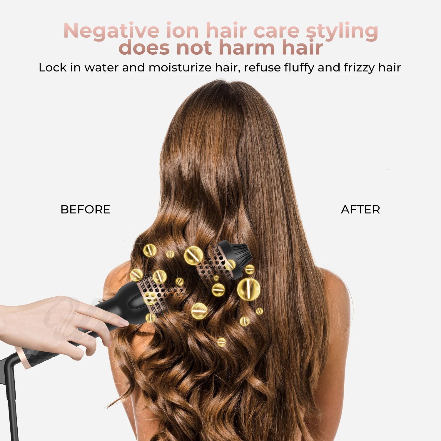 Hair Curler Thermal Brush Heating Curling Iron Brush Heated Round Brush 15 Inch Volumizing Brush Ceramic Hair Straightener Comb 251107