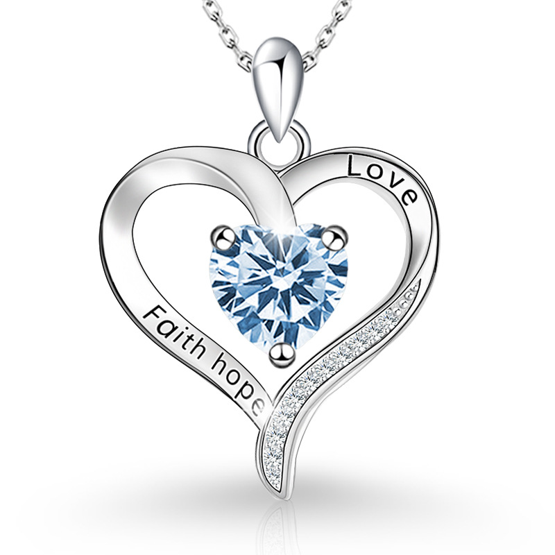 moissanite chain designer necklace designer necklace for woman luxury jewelry chain women s925 sterling silver double-layer heart-shaped twelve births