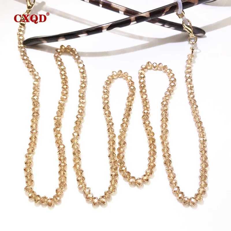 Wens Fashion Reading es Chain Beaded Eye Strap Rope 4mm Color Plating Casual Sunes Cords with Necklace Gift X250410