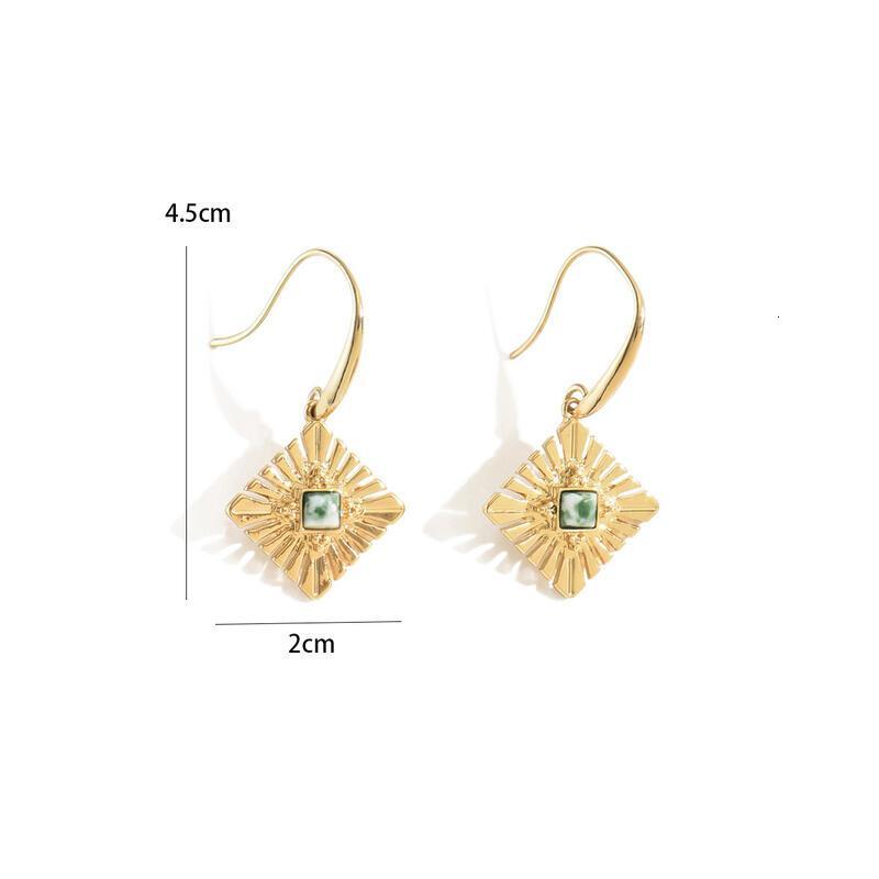 Geometric Gold Sunburst Drop Chic And Lightweight EarrinTY For A Bold, Modern Look TY TY