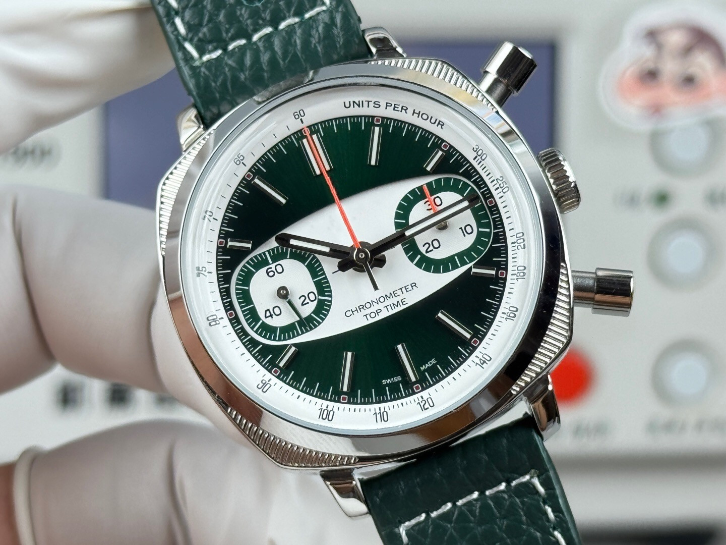 BLS Classical machinery watch size 38 mm with 7750 fish-scale wash movement Sapphire glass mirror stainless steel case leather strap