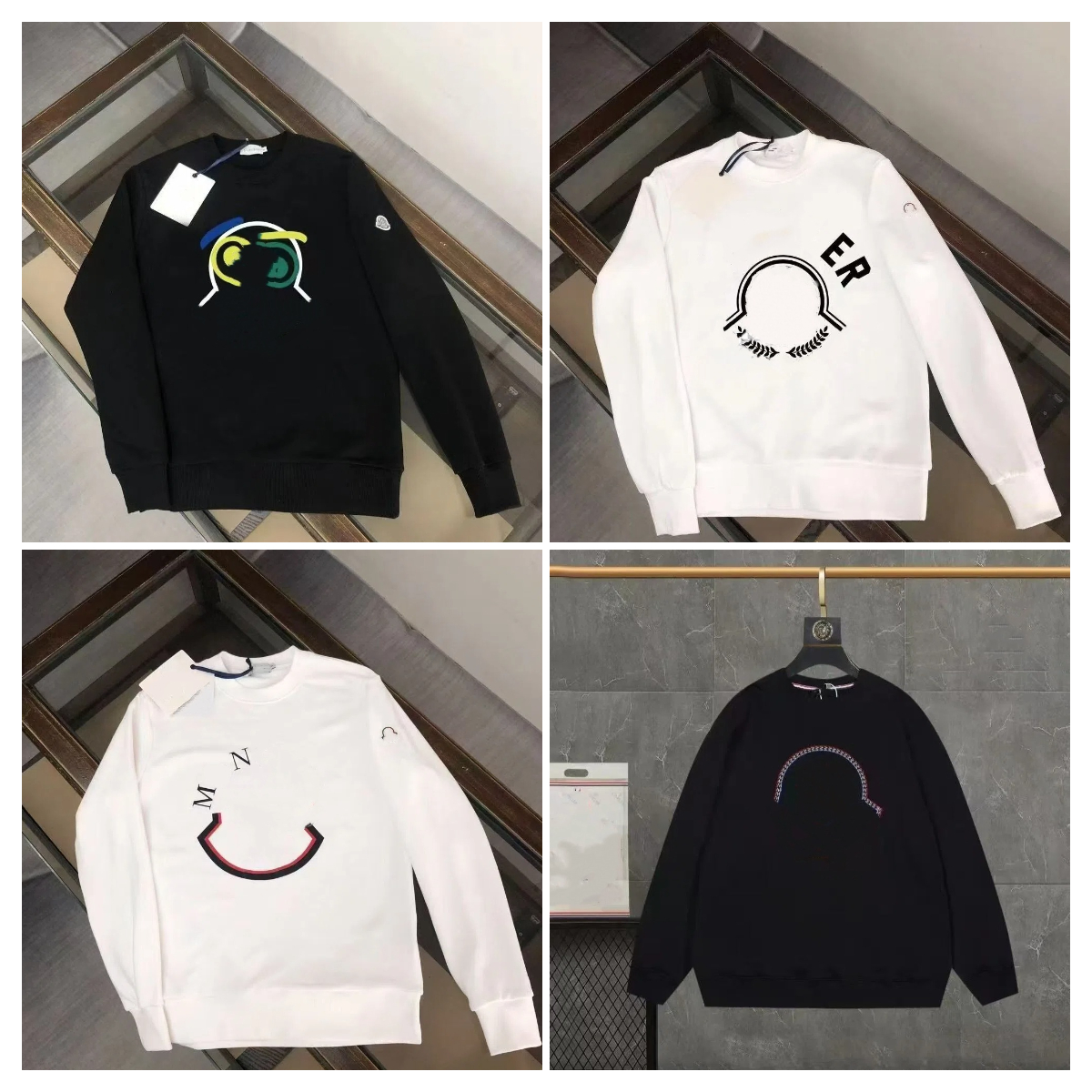 Men And Women Designer Sweatshirt Brand Round Neck Letter Printings Cotton Loose Pullover Athleisure Graphic Hoodies Couple Tops