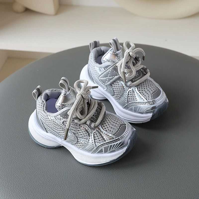 Children Mesh Breathable Casual Sport Shoes Striped Chunky Sneakers Toddler Boys Girls Running Shoes Baby Kids Tennis 3-6 Years W251110