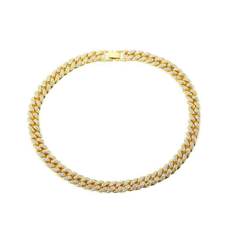13mm Hip Hop Full Dia Cuban Chain Men's Necklace