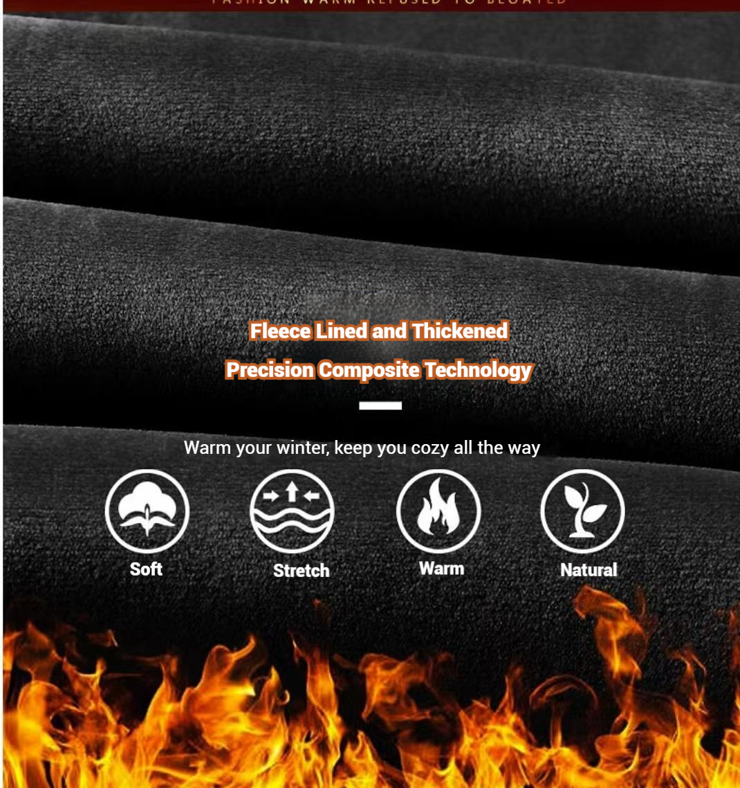 Best-Selling Extra-Long Black Knit Pants Loose Straight-Leg Men's Trousers 3022