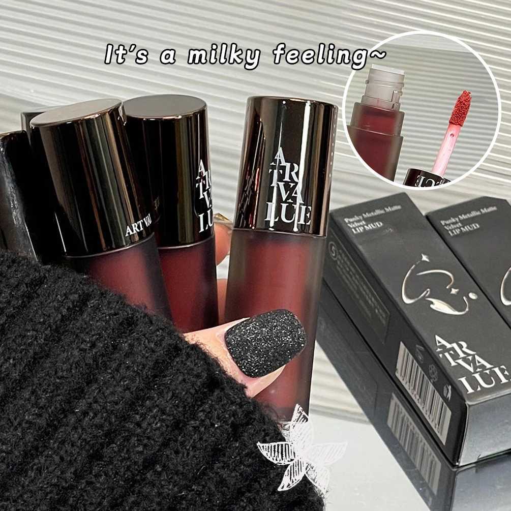 6 Colors Velvet Matte Lip Mud Liquid Lipstick Waterproof Nude Lip Gloss Long Lasting Non-stick Cup Sexy Women Lip Glaze CosmeticT251110