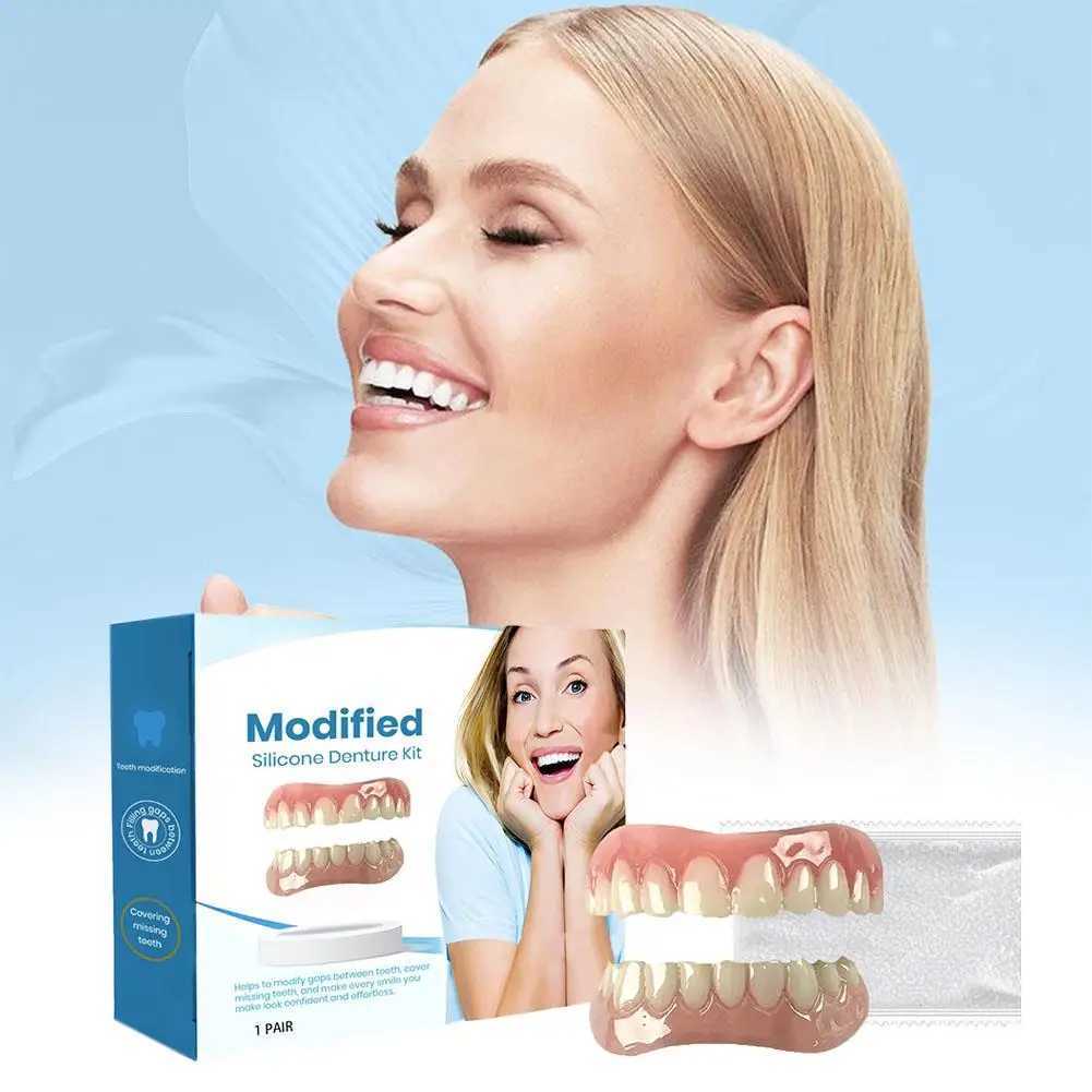 1 pair of silicone dental upper and lower surface simulation nursing filling interdental dental pads orthodontic M5R0 M250409