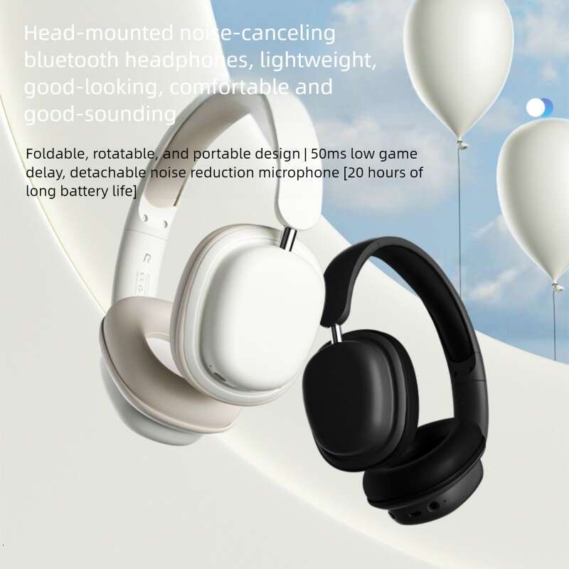 Famous Brand Over Ear Wireless Noise Cancelling Headphones HIFI Sound High Bluetooth Earphones Long Battery Life