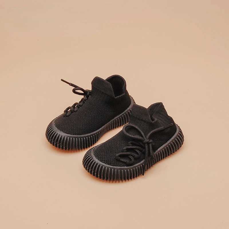Childrens Sneakers Boy Casual Tenis Shoes Spring Autumn Solid Knit Breathable Kids Shoes Girls Slip on Lightweight Sports ShoesT251110