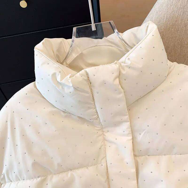 New Down Padded Jacket Women Winter Parkas Fashion Thick Warm Short Cotton Clothes Bread Coat Female Loose Outerwear T801