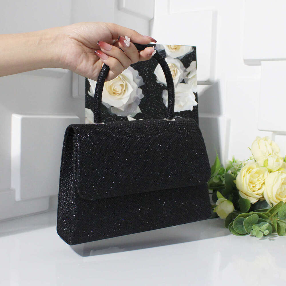 New handbag, evening dress niche mini, shiny piece, crossbody, dinner bag, hand-held banquet, 2025 new casual and versatile fashionable clothing