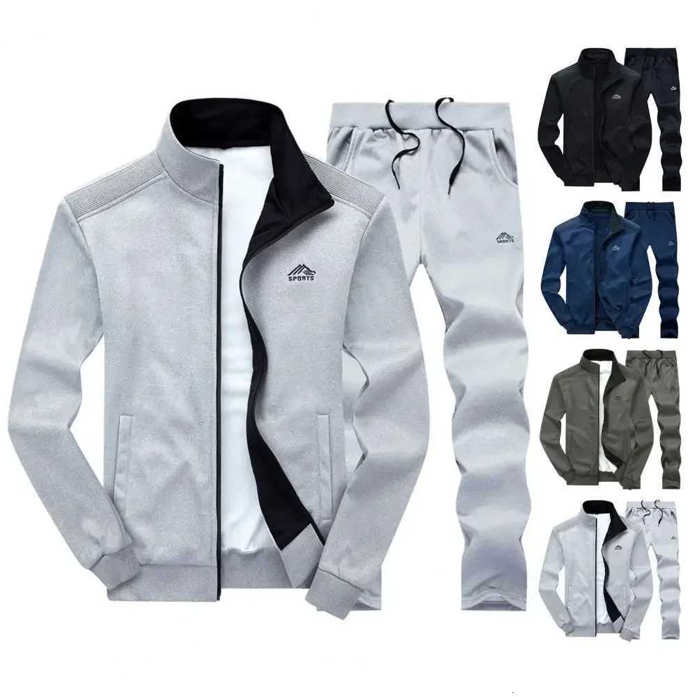 4XL Mens Tracksuit versized Casual Set Baseball Sweat Suit Men Clothing Sportwear Large Size Jogging Suit Autumn Spring W251110