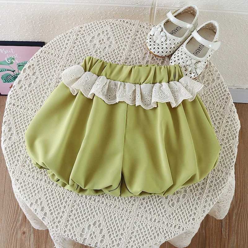 Summer Baby Shorts Girls Lace Pants Cute Bud Pants 2025 New Childrens Casual Thin Underwear 12M-5 Years Old Z250410
