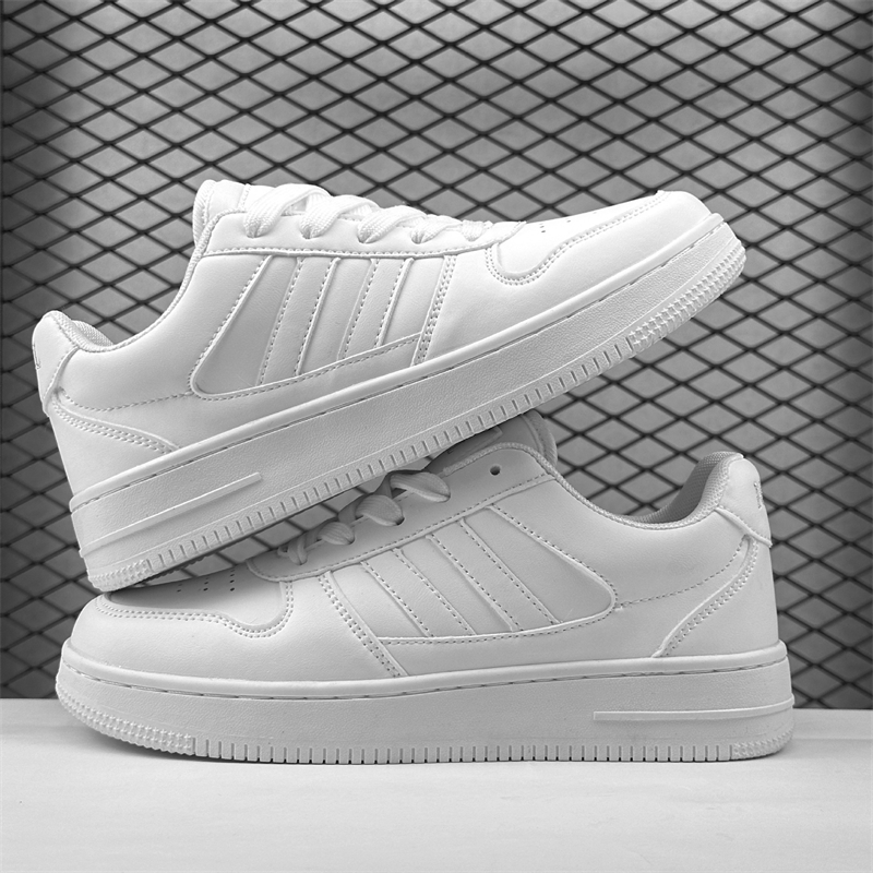 Free shipping affordable luxury Skateboarding shoes versatile for couples super soft casual sports thick soled white shoes