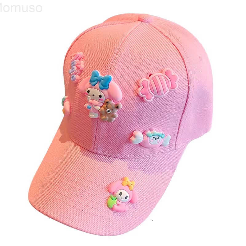 Sanrio 2025 New Childrens Hat Spring and Autumn Baseball Cap Cute Baby Cartoon Duckbill Cap Girls Casual Versatile Hat H251110