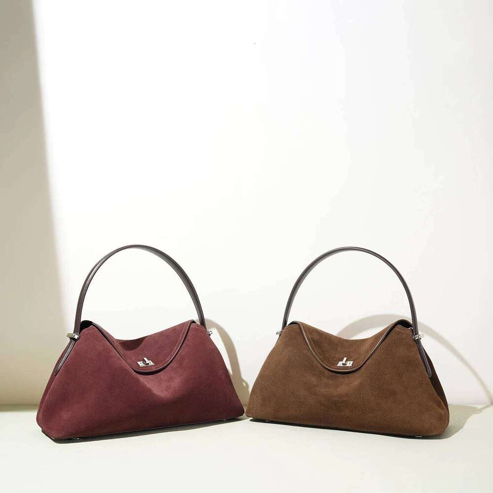 New Frosted Cowhide Tote Women Vintage Crossbody Purse Shoulder Bag For Work Office Genuine Leather Handbag St251110