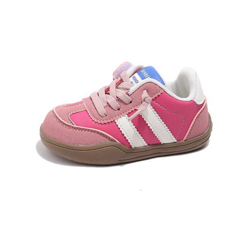 PU Leather Sport Shoes For Girls Waterproof Anti-slippery Childrens Tennis Shoes Soft-soled Girls Sneakers Casual Footwear W251110