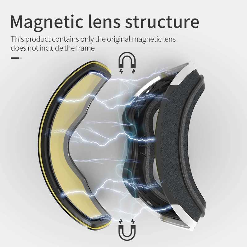 Replacement Ski Goggles Lenses Lens For COPOZZ Model-20101 Anti-fog UV400 Ski Glasses Snowboard Eyewear Lenses Lens Only K251110