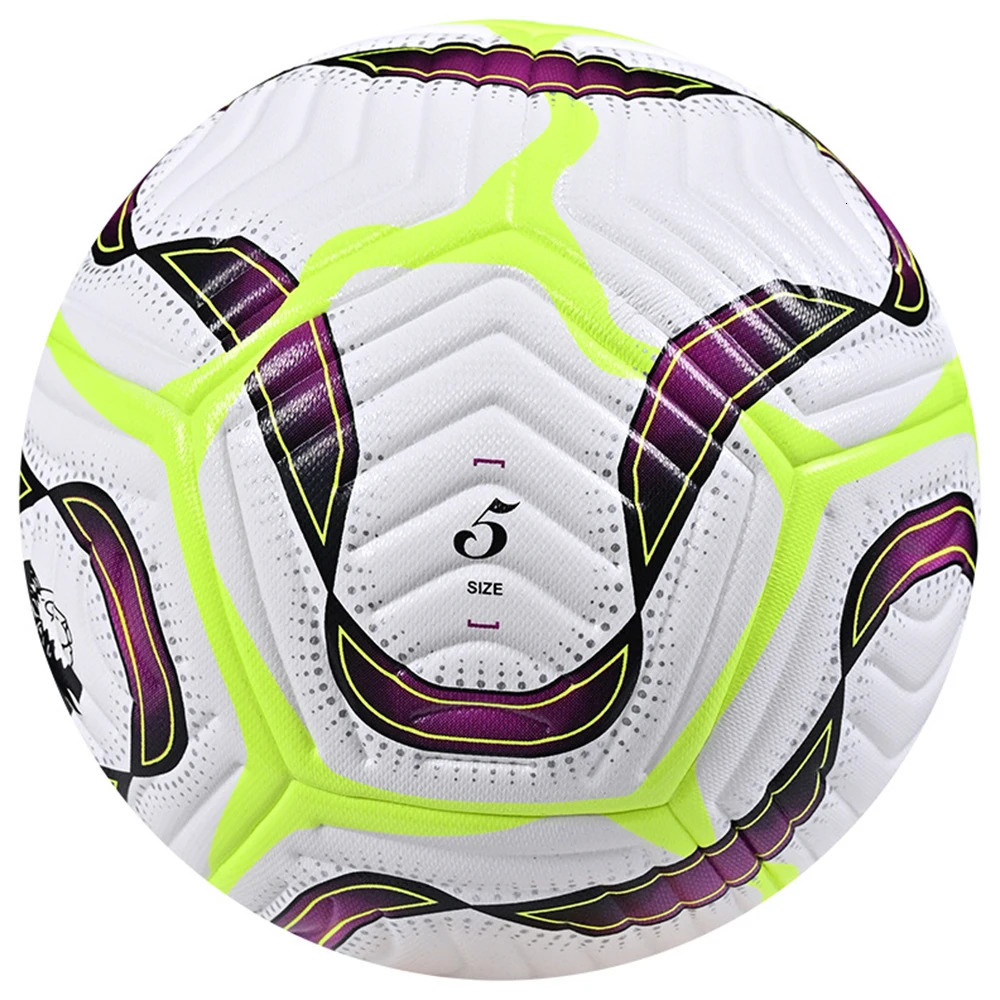 Top Quality White Size 5 Soccer Balls PU Material Standard Outdoor Official Match Game Training Footballs 250409