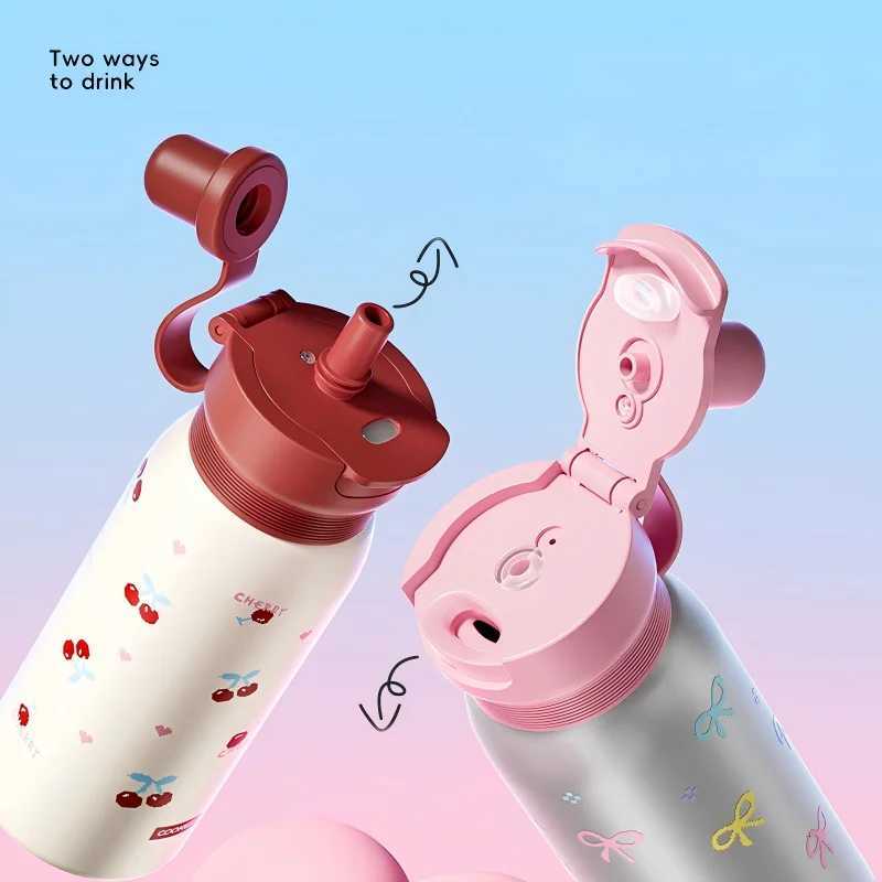 Fashionable cup Thermal Cup for Kids - Portable Straw for School Students 2025 New Model with Sleek Design Y251110