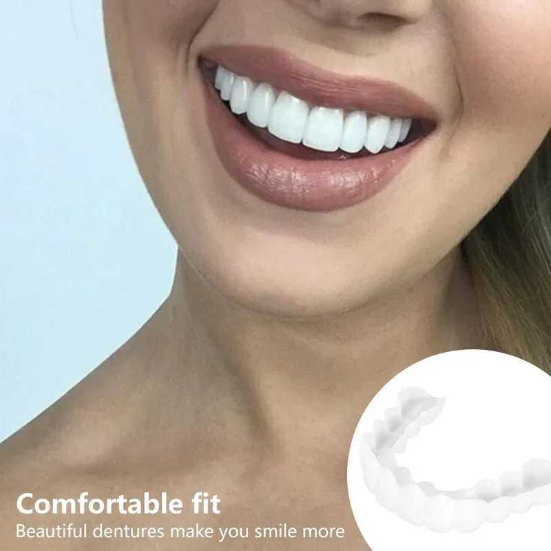 New Arrival 2 pieces/set of silicone whitening cover brackets for upper and lower teeth simulating teeth with Smile box Z250410