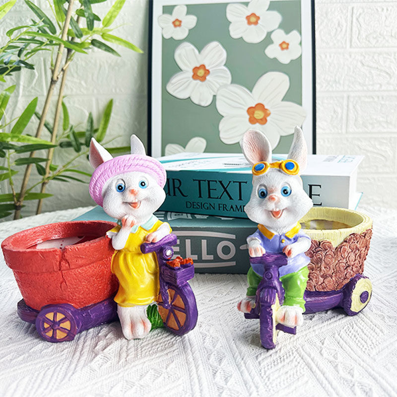 ARTLOVIN Bubble Gum Girl Flower Vase Resin Artificial Plant Pot Abstract Flower Pot Stylish Home Decor Desktop Ornament Figurine 210615