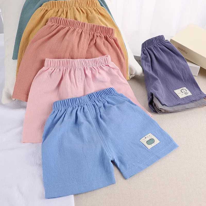 Girls and boys summer shorts multi-color fashionable comfortable breathable striped sports shorts childrens casual pants Z250410