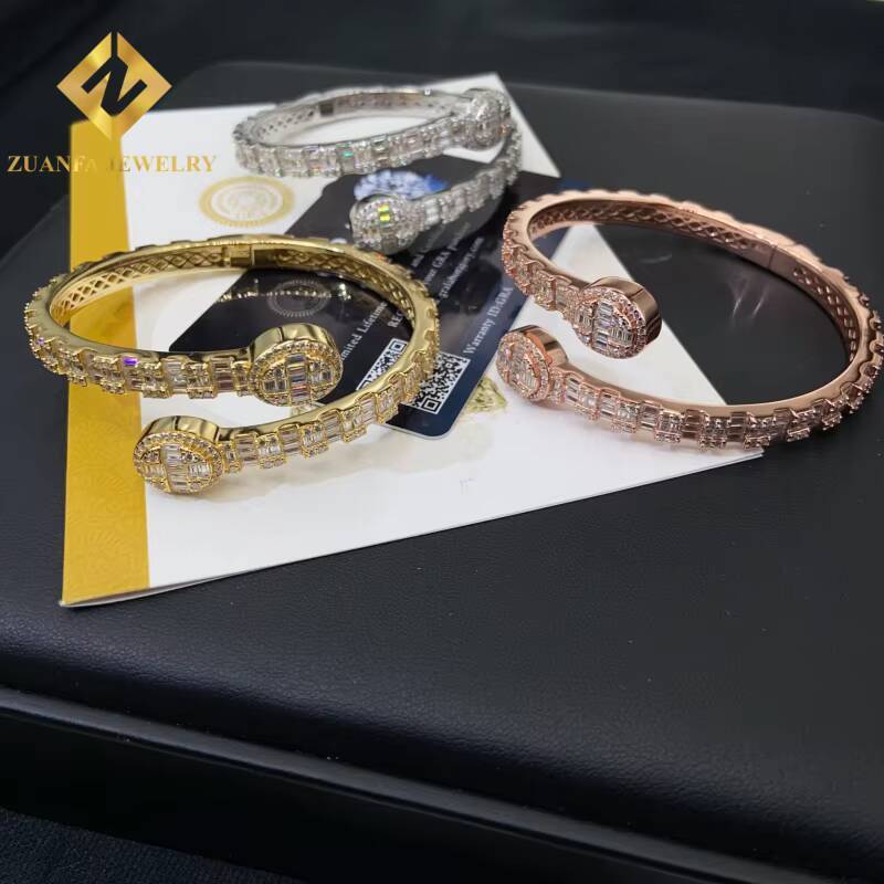 New Arrival Designs VVS1 Moissanite Bracelet 925 Silver Pass Diamond Tester Moissanite Womens Bracelet with GRA Certification