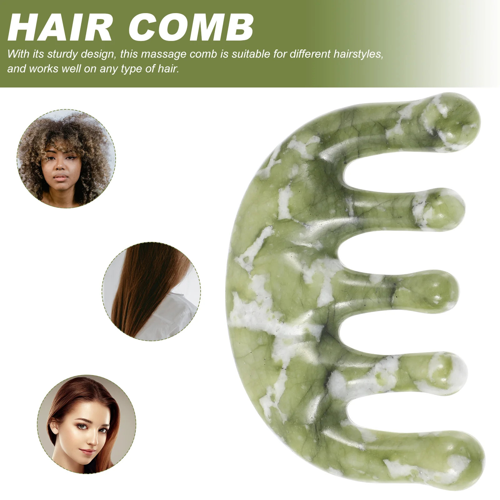 Jade Comb Combs Scalp Massager Hair for Women Styling Body Small Guasha Womens 251107
