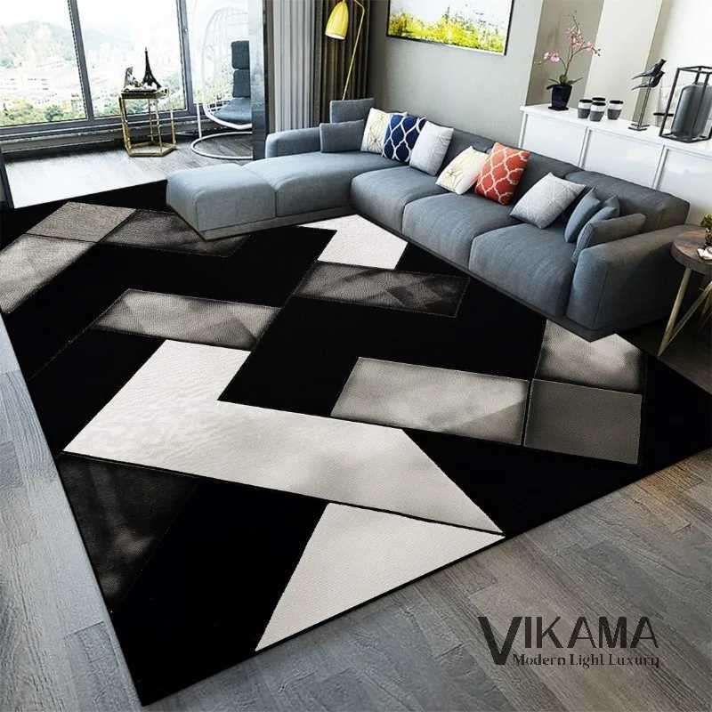 VIKAM Abstract Art Light Luxury Carpet Living Room Home Bedroom Sofa Area Decoration Soft Non slip Washable Floor Mat Y251110