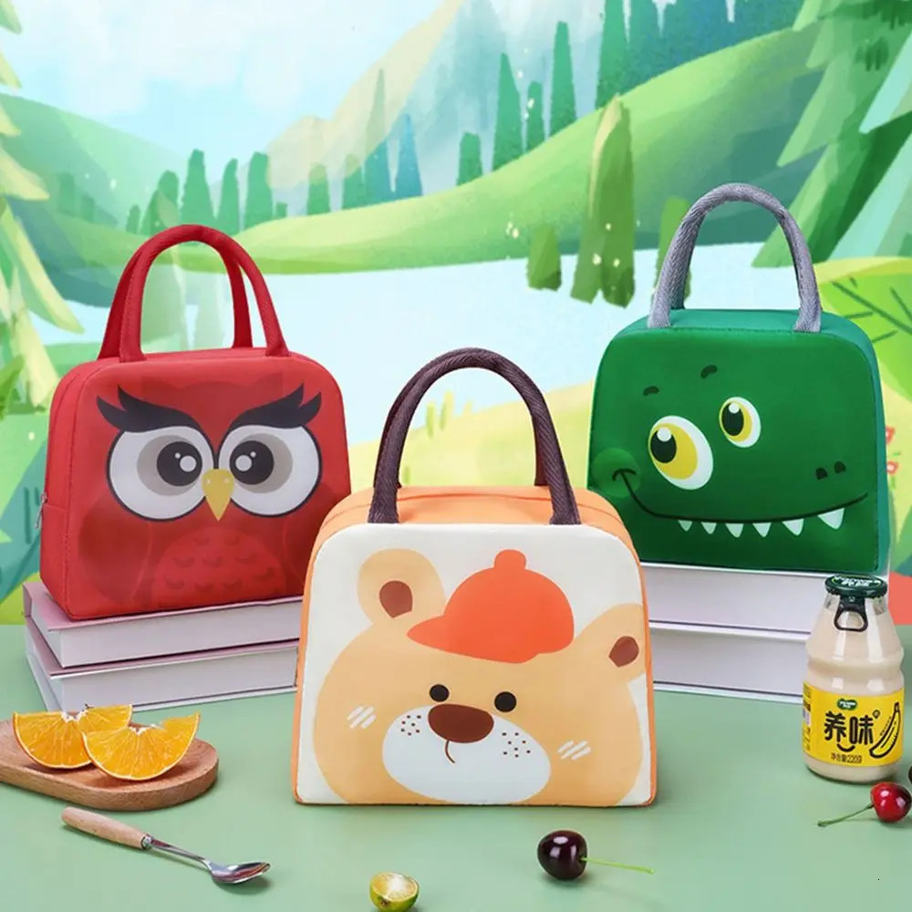 Non woven cartoon lunch bag box accessories handbag small cooler portable 250401