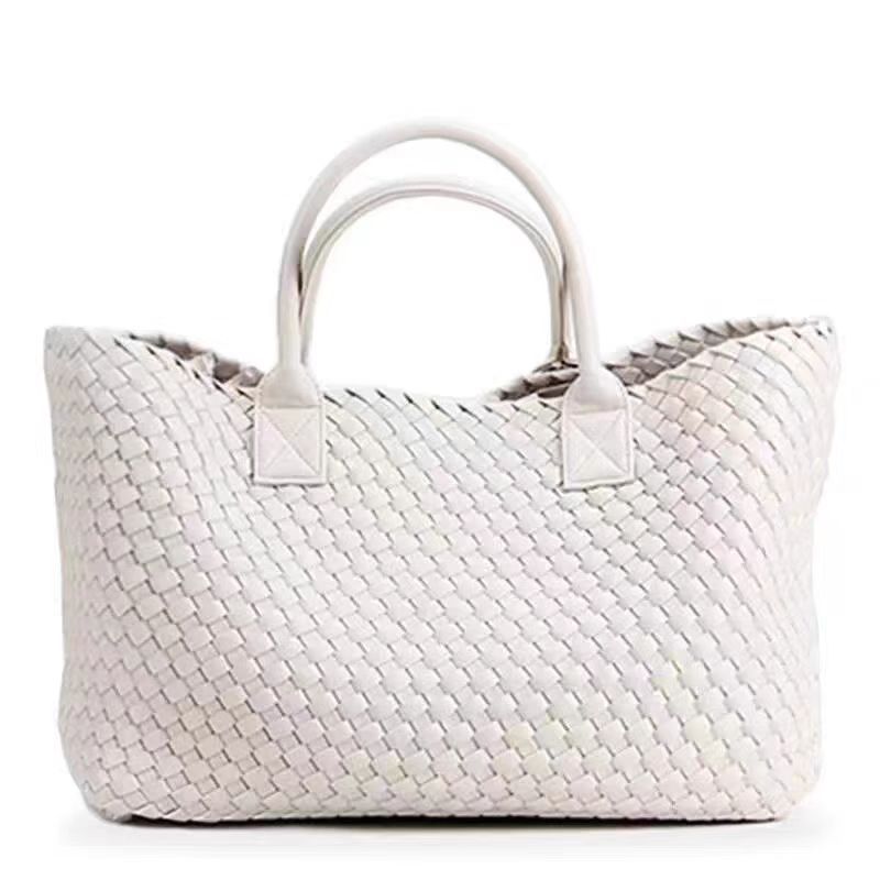 2025 new niche woven bag, fashionable and versatile single shoulder handbag, large capacity tote bag
