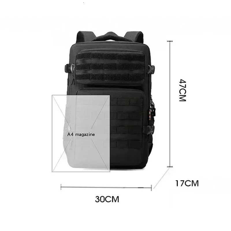 35L 1000D Nylon Waterproof Outdoor Rucksacks Tactical Sports Camping Hiking Trekking Hunting Molle Backpack 250407