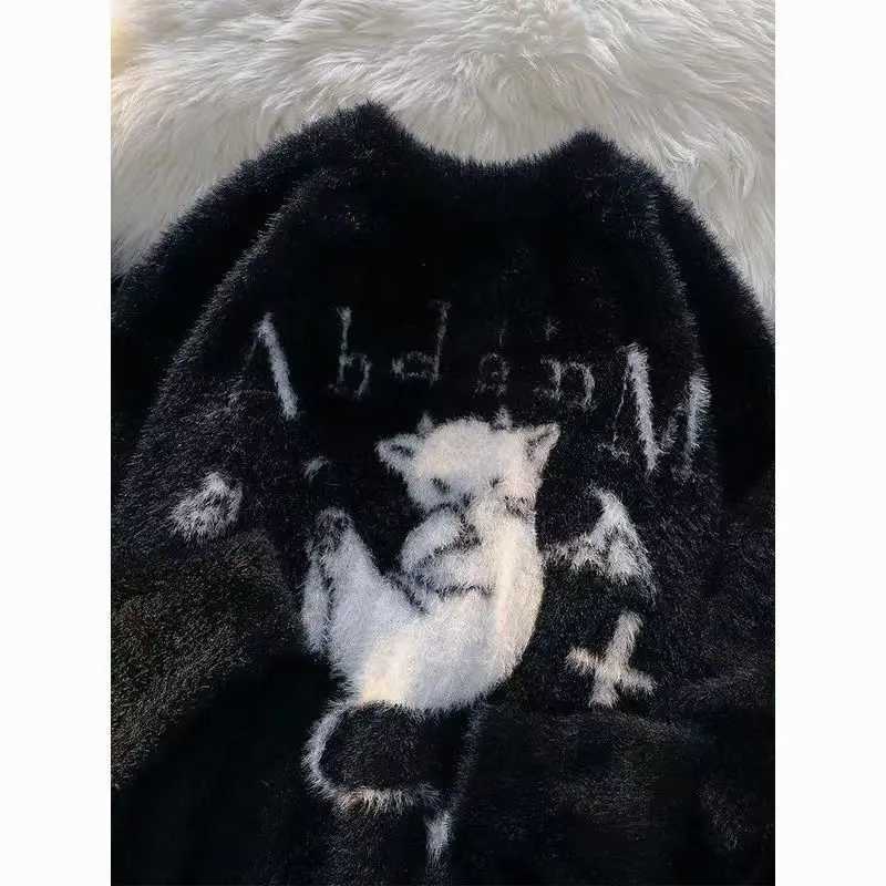 Fashion 2025 Subculture Aesthetic Vintage Sweaters Women Long Sleeve Printed Tops Chic Gothic Punk Y2k Bodycon Jumpers Harajuku Casual Y251110