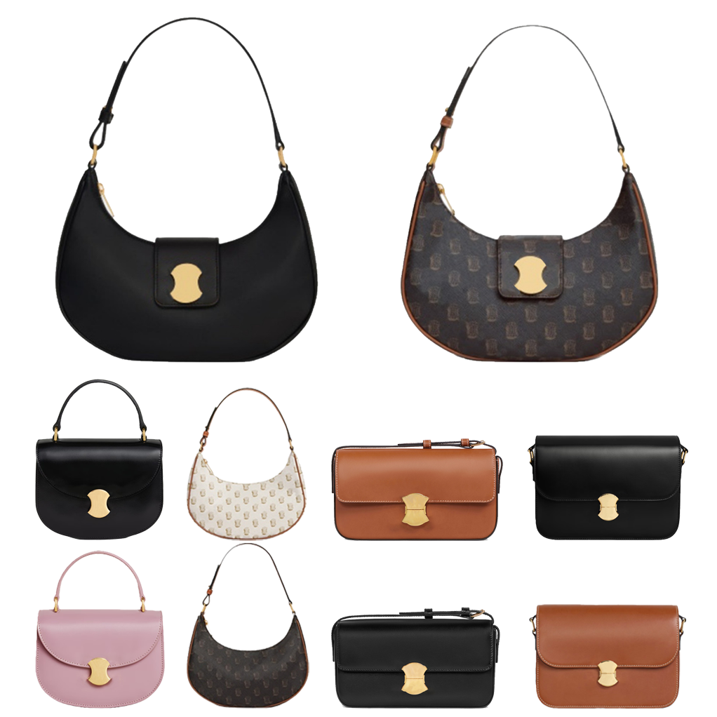 10A quality AVA triomphees Underarm bag Luxury handbags Designer bags tote Womens mens leather crossbody Shoulder Bag fashion half moon armpit bag Evening Bags