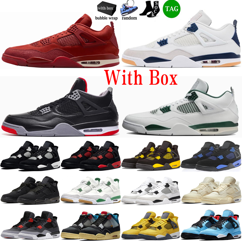 2025 With Box Basketball Shoes Men Women Panda Red Thunder Navy Brick by Brick Pine Green Black Cat White Oreo Military Black Mens Trainers Sports Sneakers Size 36-47