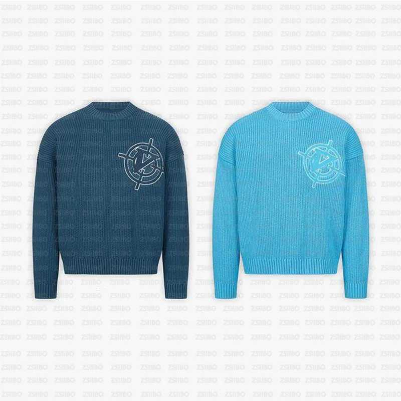 Fashion 2023 autumn and winter tide brand foreign trade Korean ins wind loose simple casual warm sweater letter pullover for men and wom Y251110