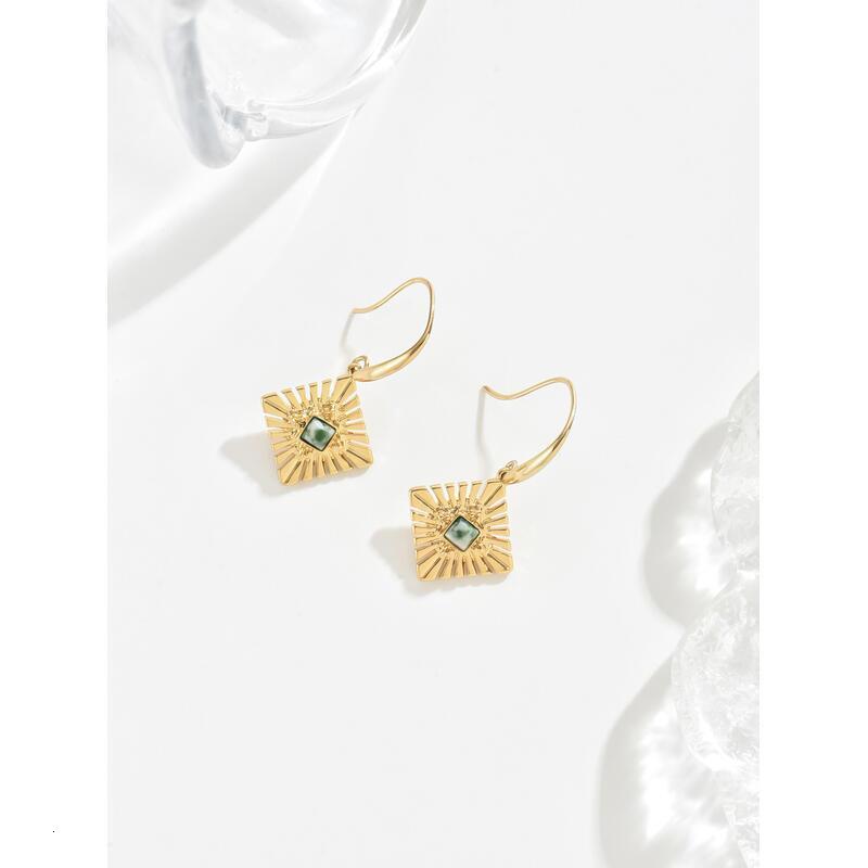 Geometric Gold Sunburst Drop Chic And Lightweight EarrinTY For A Bold, Modern Look TY TY