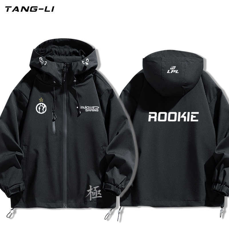 LOL of Legends IG Team Uniform Thyshy Jiang Chenglu Rookie Jacket Hooded Windbreaker Unisex Coat W251110