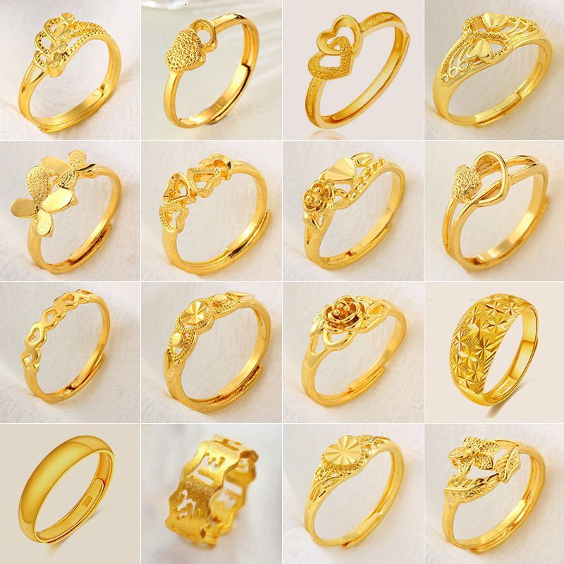 Adjustable Open Fashion Ring Gold-plated Ring For Women, Designer Ring Ins Style, Niche High-end Crown Wedding Ring For Men And Couples