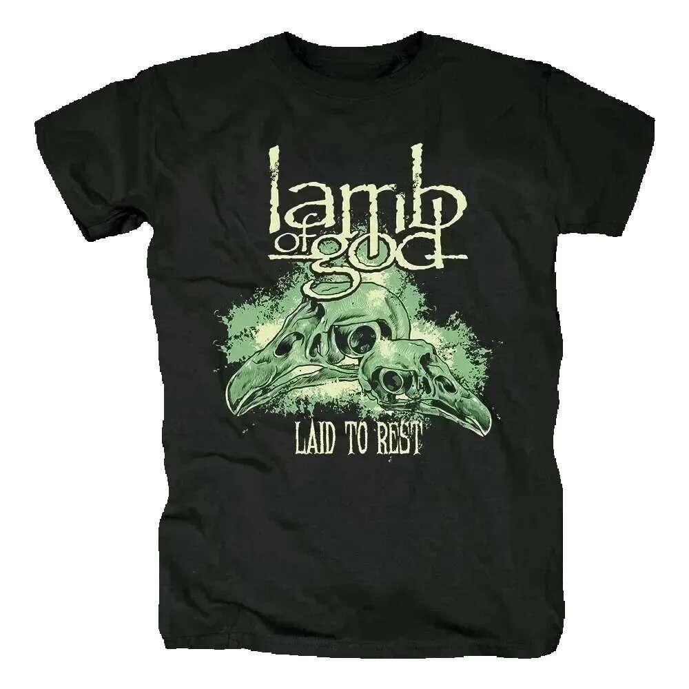 God Lamb Heavy Spirit Group Men's Summer Short Sleeve Pattern Haruku Street Clothing T-shirt