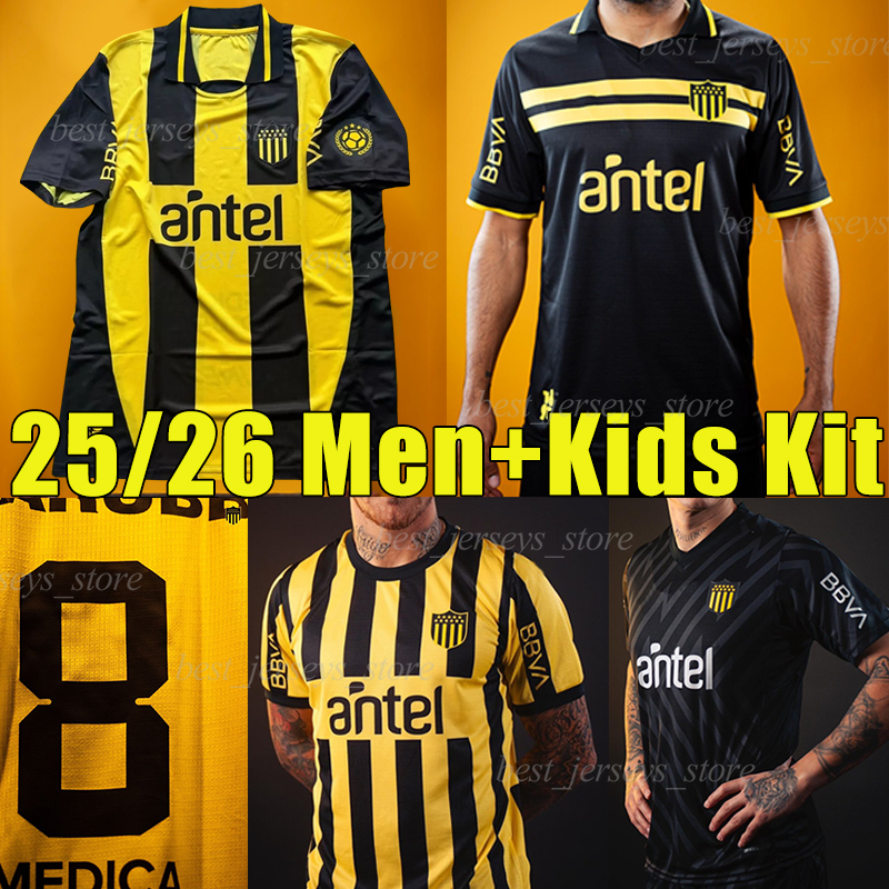 XXXL 24/25/26 Uruguay Penarol Soccer Jerseys RENAULT 2025 Home Away Commemorative Edition Club Atletico Penarol C.RODRIGUEZ Gargano men kids kit football shirt