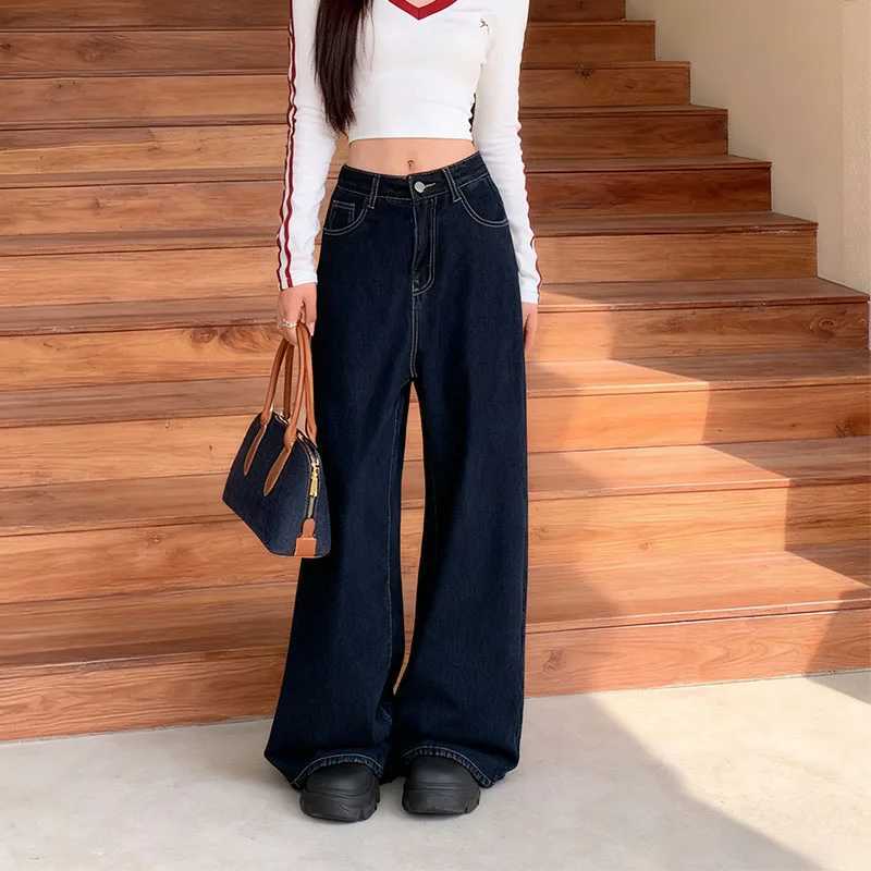 Winter Womens Y2K Flared Wide Leg Jeans Denim Thermal Fleece Lined Warm Casual Classic Style for Cold Weather C251110