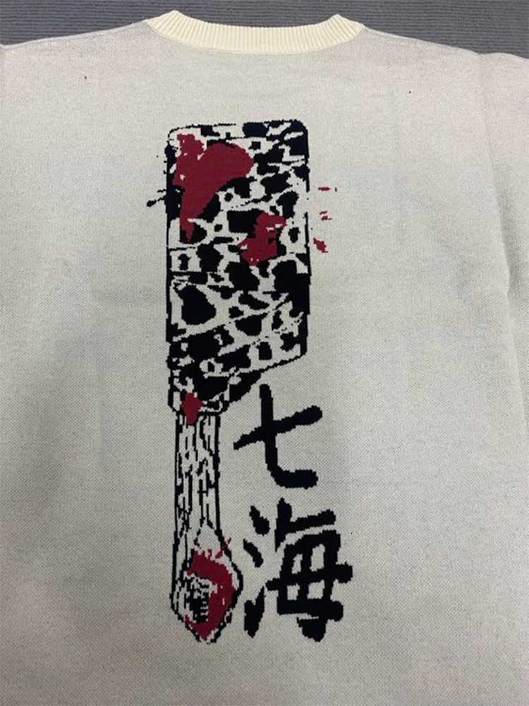 Fashion Mens Warm Quality Knitted Sweater Cartoon Fashion Women Pullover Tops Street Punk Tops Brother Y2K Fall and Winter Clothing Y251110