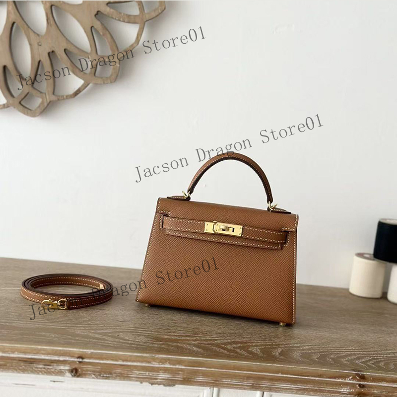 Top Quality Genuine Leather Handbag Luxury Designer women's Shoulder Bag 19cm Epsom Leather Crossbody Bag Classical Mini Fashion Tote Lady Brand Wallet Purse