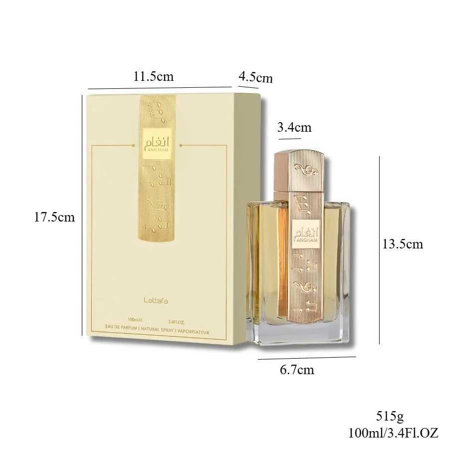 100ml Arab Perfumes High Quality Angham Charming Lasting Fragrance Perfume for Men and Women Pheromones Perfume X251110